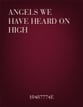 Angels We Have Heard On High SATB choral sheet music cover